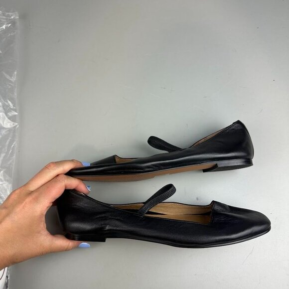 Madewell The Greta Ballet Flat in True Black - Picture 4 of 7